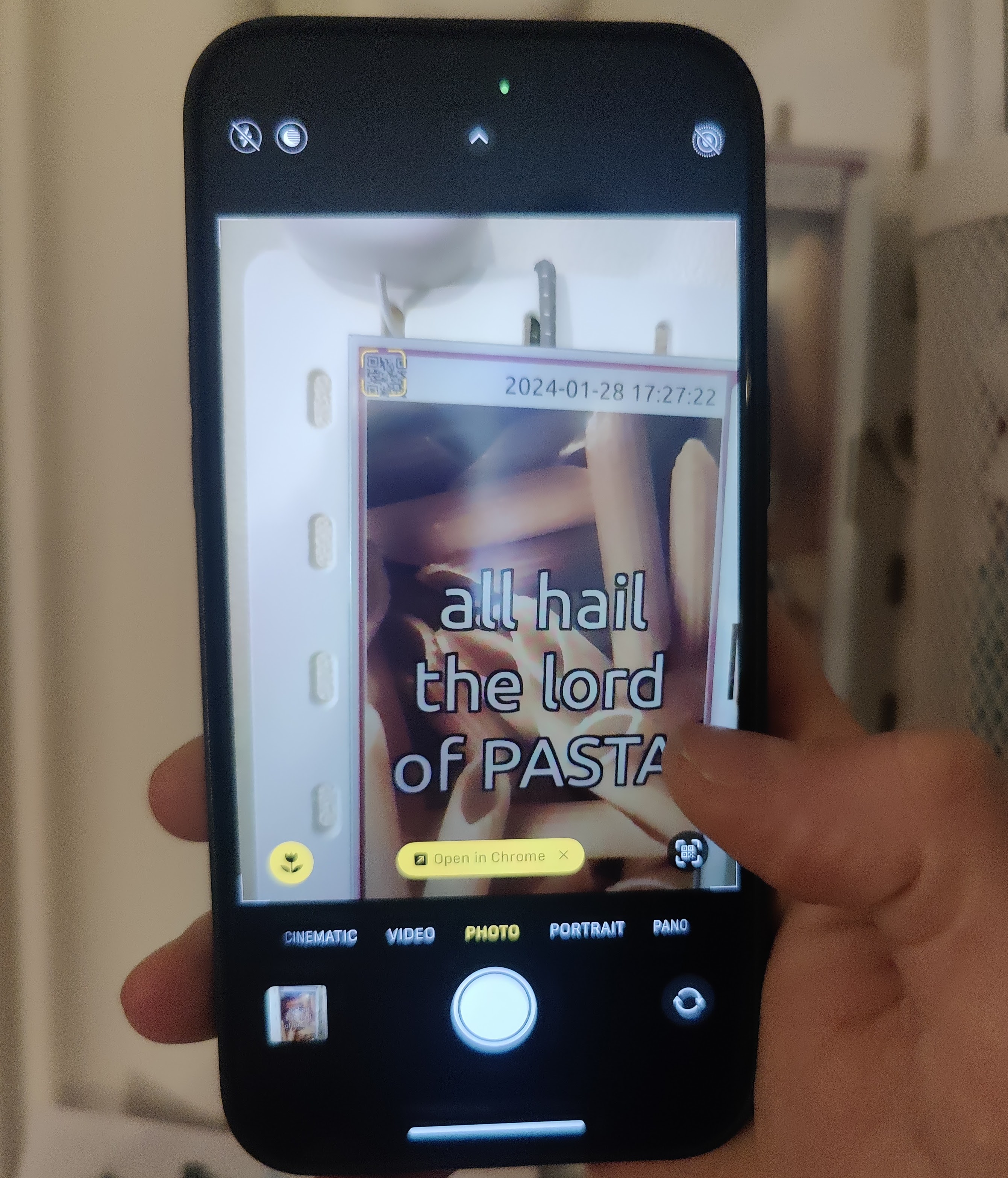 Control via QR code