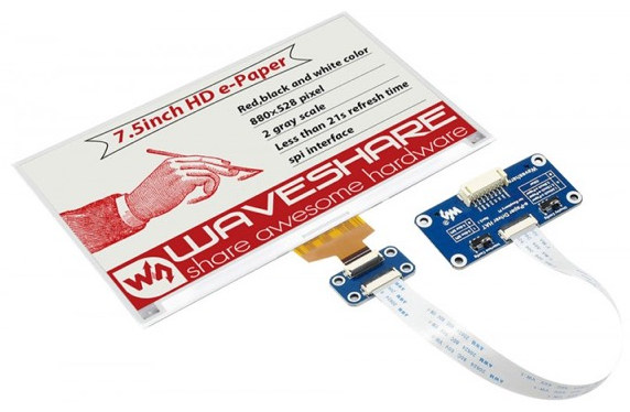 Waveshare 7.5" (B HD) e-Paper